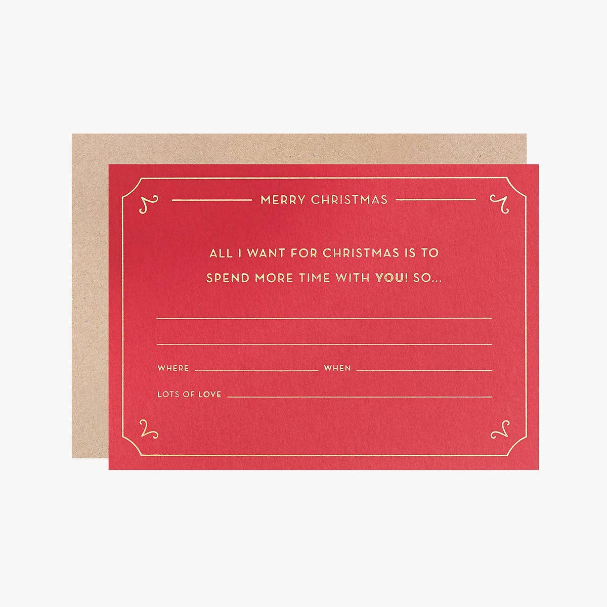 All I Want For Christmas Heartfelt Gift Voucher Experience Token by penny black
