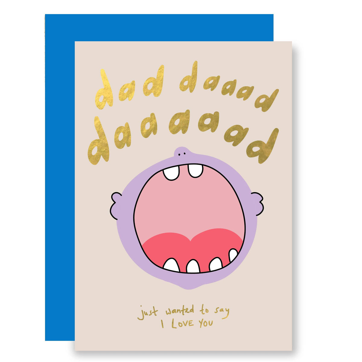 Daaaaaaaad Love You Foil Father's Day Card by penny black