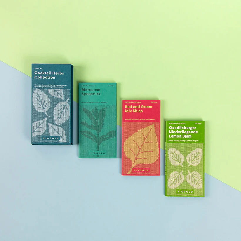 Piccolo Cocktail Herbs Seed Collection 3pk