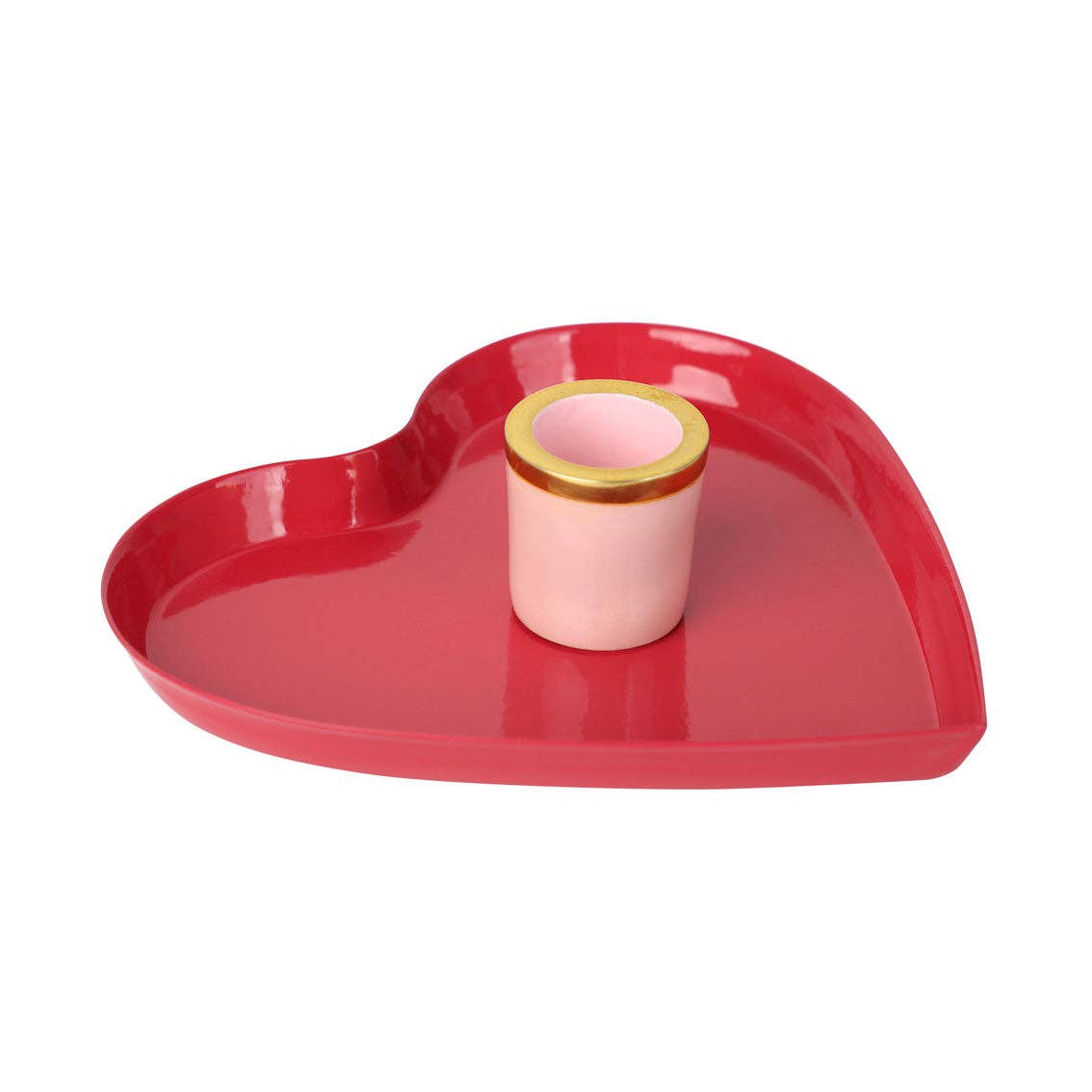 Heart Shaped Enamel Candle Holder by penny black
