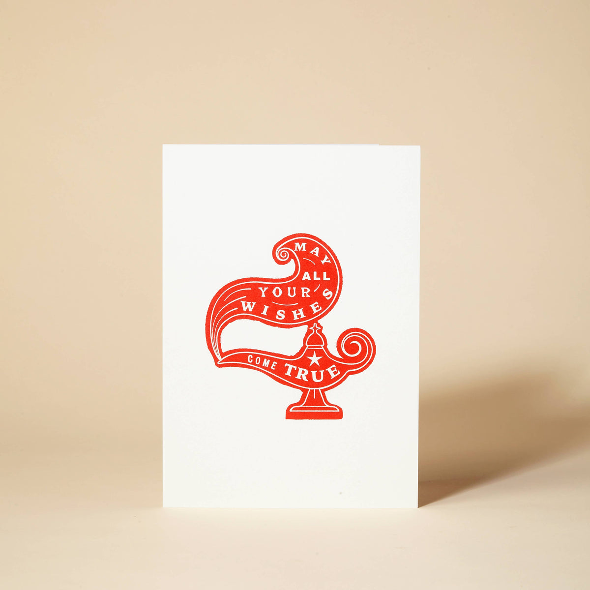 May All Your Wishes Come True Lamp Art Card by penny black