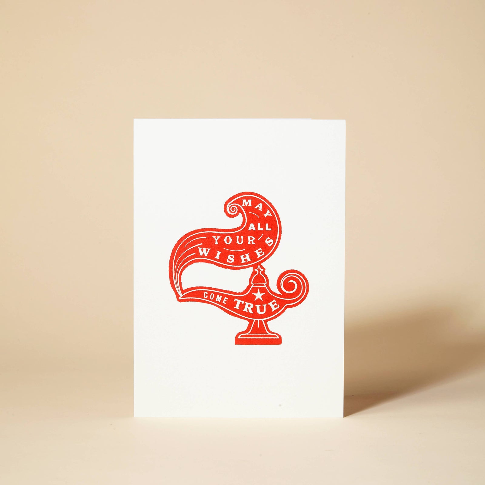 May All Your Wishes Come True Lamp Art Card by penny black