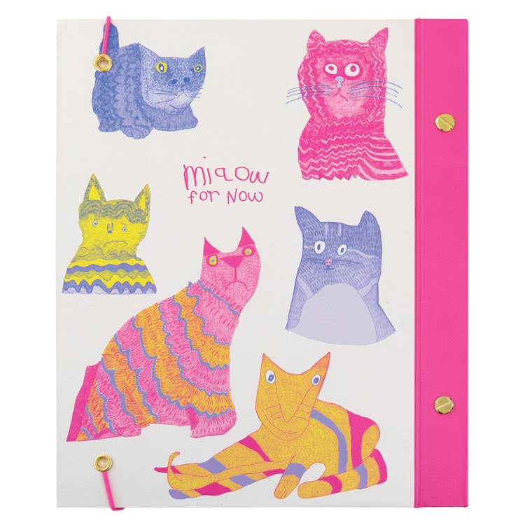 Arthouse Unlimited Miaow For Now A5 Hardback Journal By Penny Black