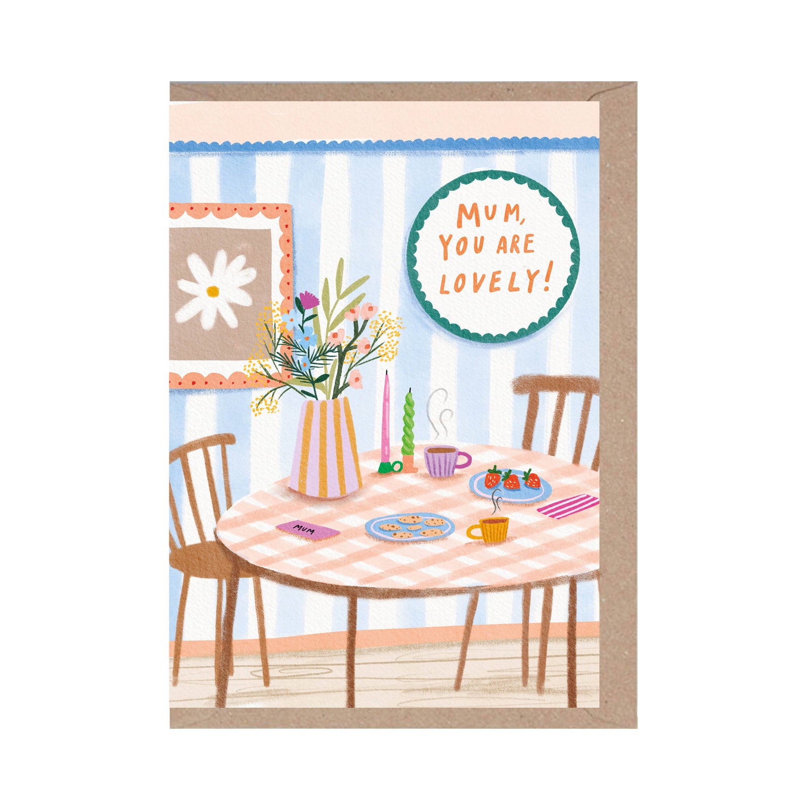 Mum You Are Lovely Tablescape Mother's Day Card by penny black
