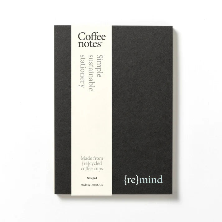 Coffeenotes Sustainable Recycled Medio A5 Organiser Notepad By Penny Black