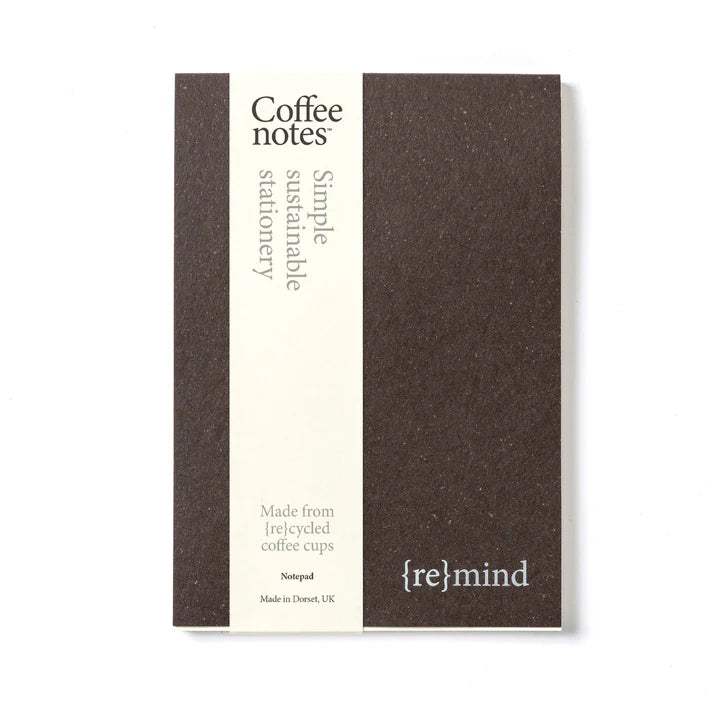 Coffeenotes Sustainable Recycled Medio A5 Organiser Notepad By Penny Black