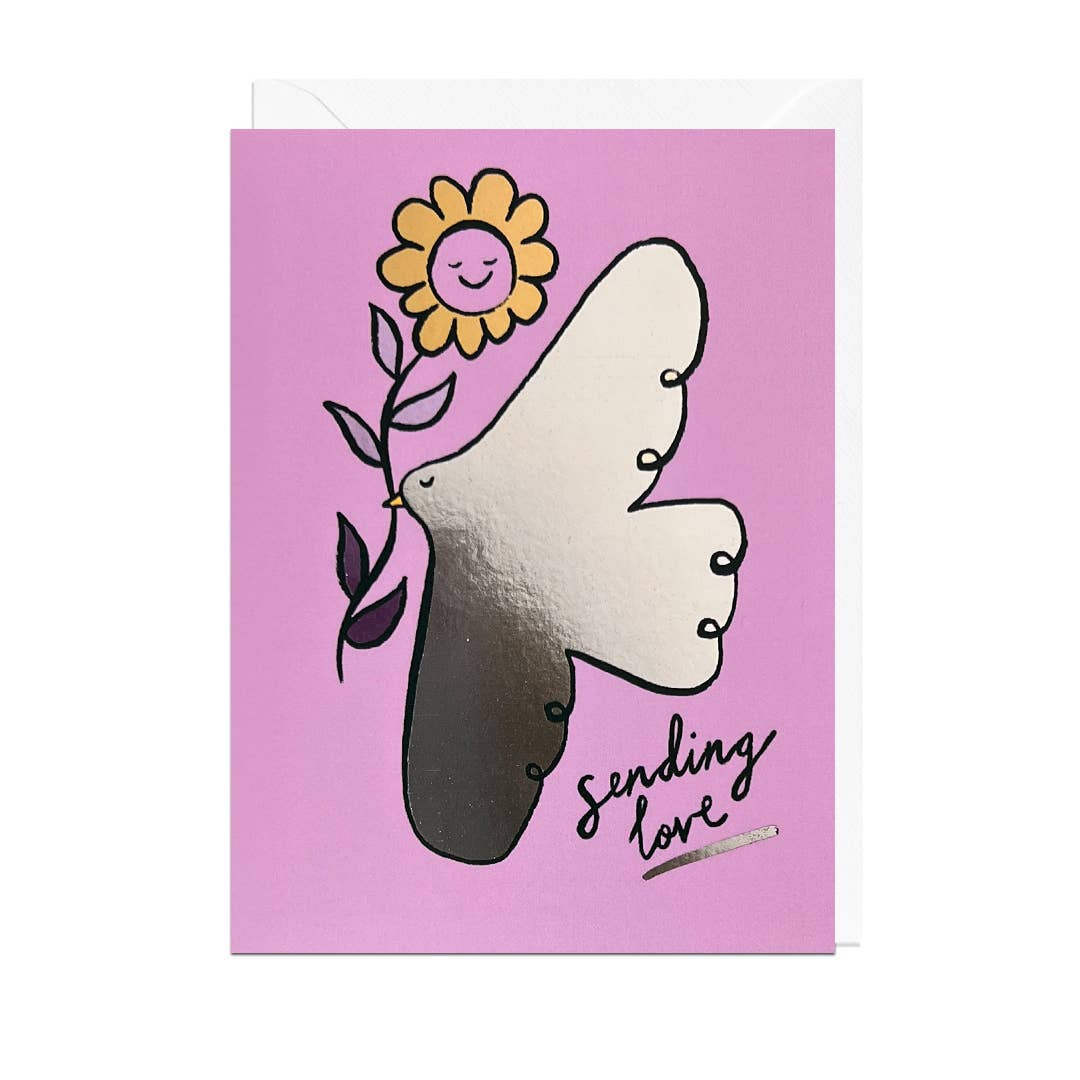Sending Love Dove Compassionate Card by penny black
