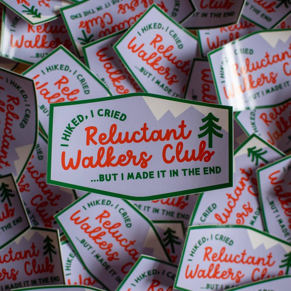 Reluctant Walkers Club Vinyl Sticker by finest imaginary at penny black