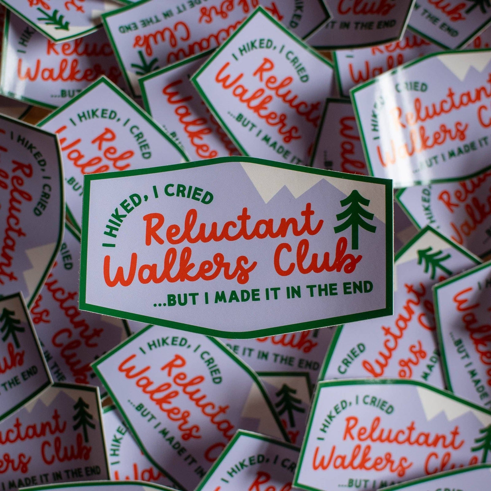 Reluctant Walkers Club Vinyl Sticker by finest imaginary at penny black