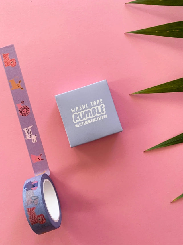 Cute Dogs Washi Tape by Rumble Cards at Penny Black with packaging