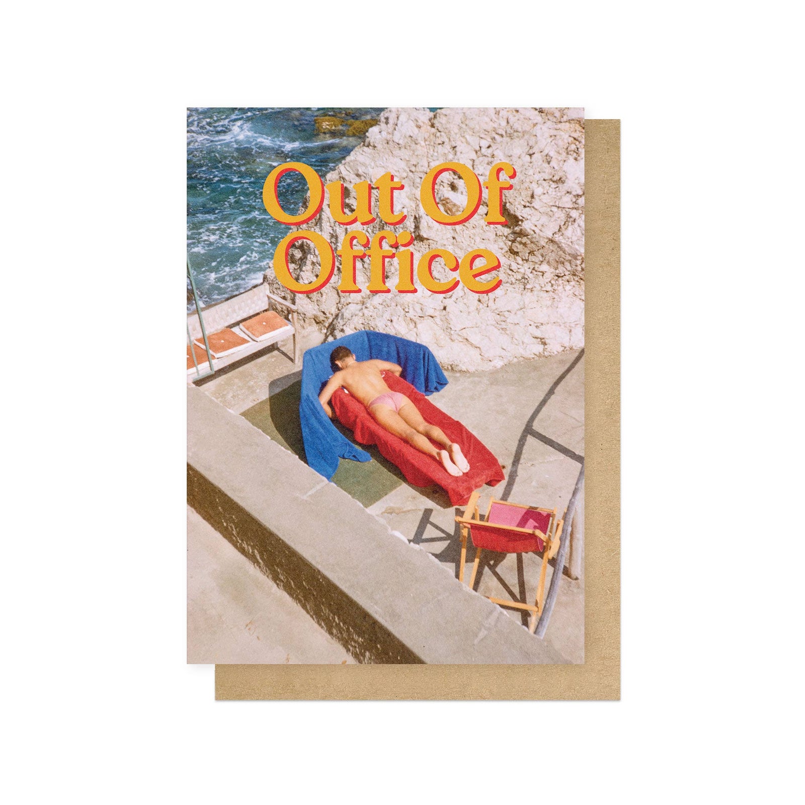 Out Of Office Retro Funny Card by penny black