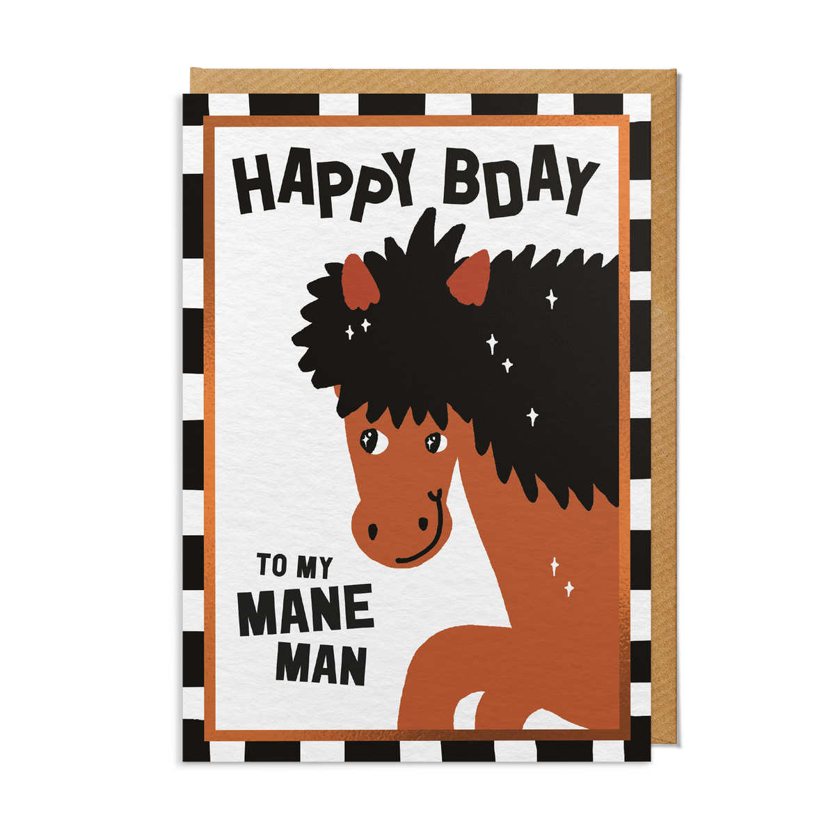 Mane Man Stallion Birthday Card