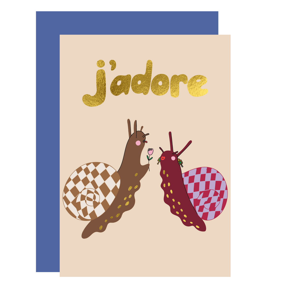 J'adore Snails Valentine's Day Card by penny black