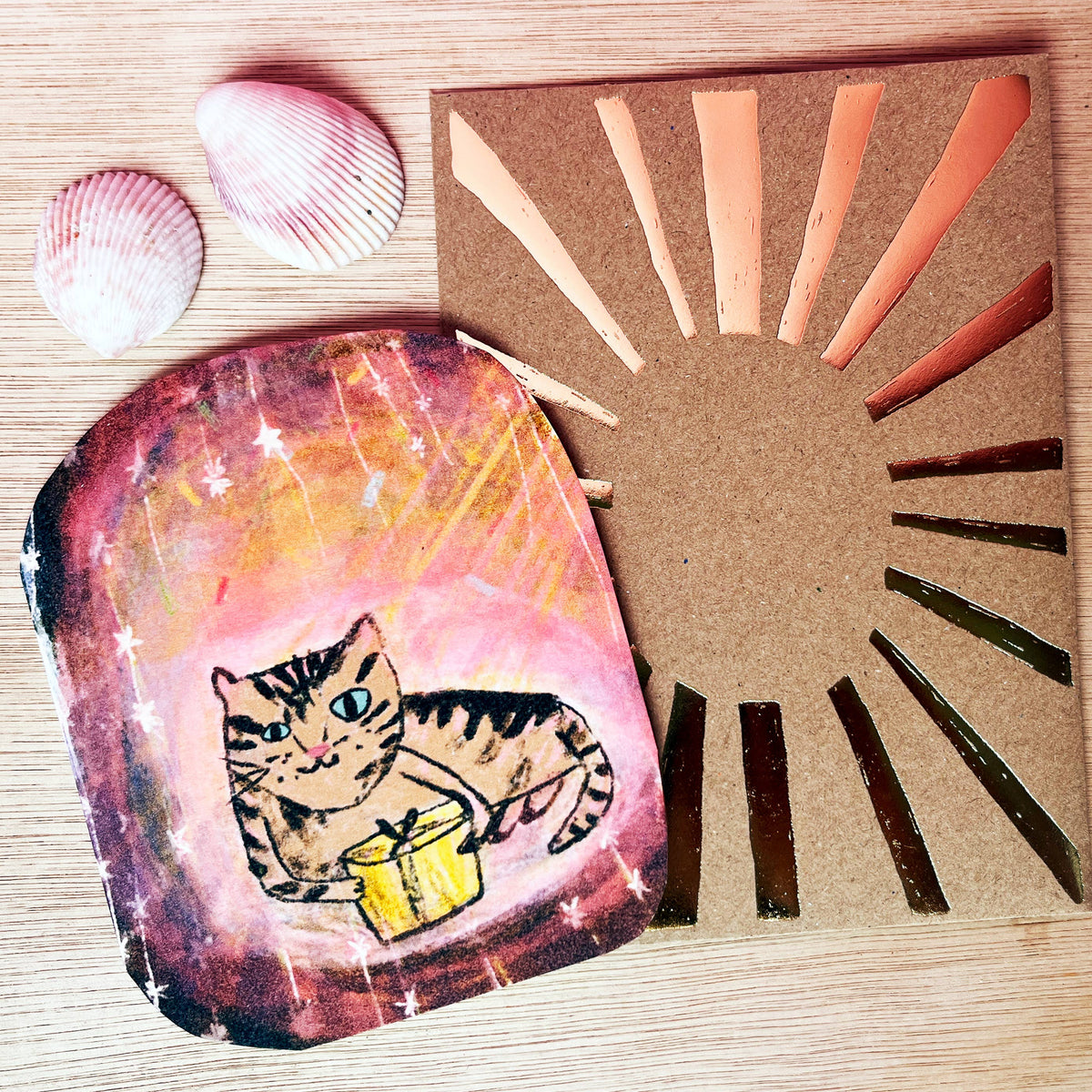 Little Wonder Cat Present Birthday Card by penny black