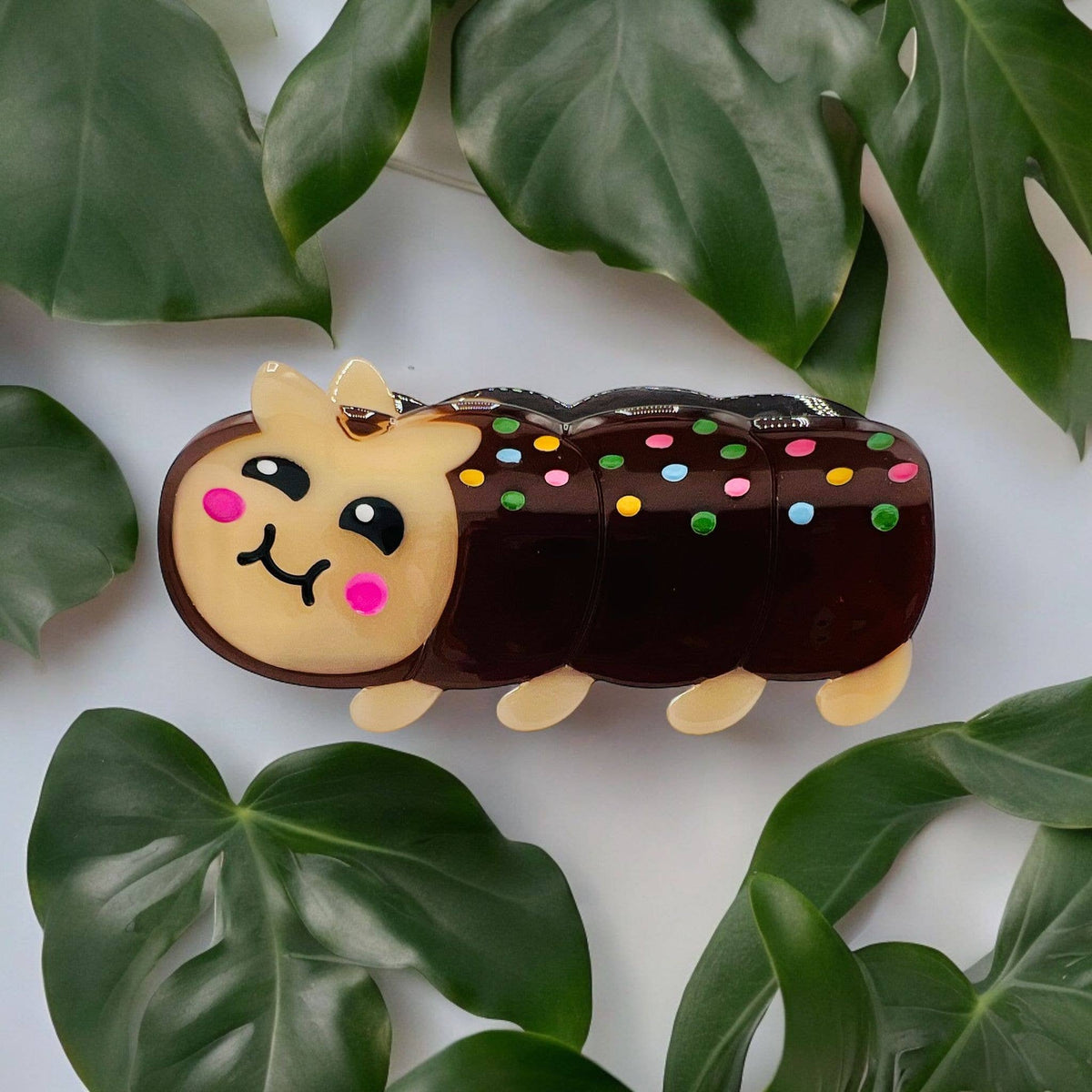 Caterpillar Cake Birthday Hair Claw by penny black