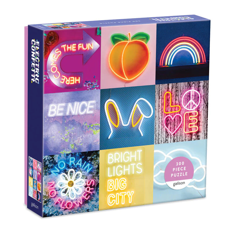 Electric Neon Confetti Jigsaw Puzzle 300pcs by penny black