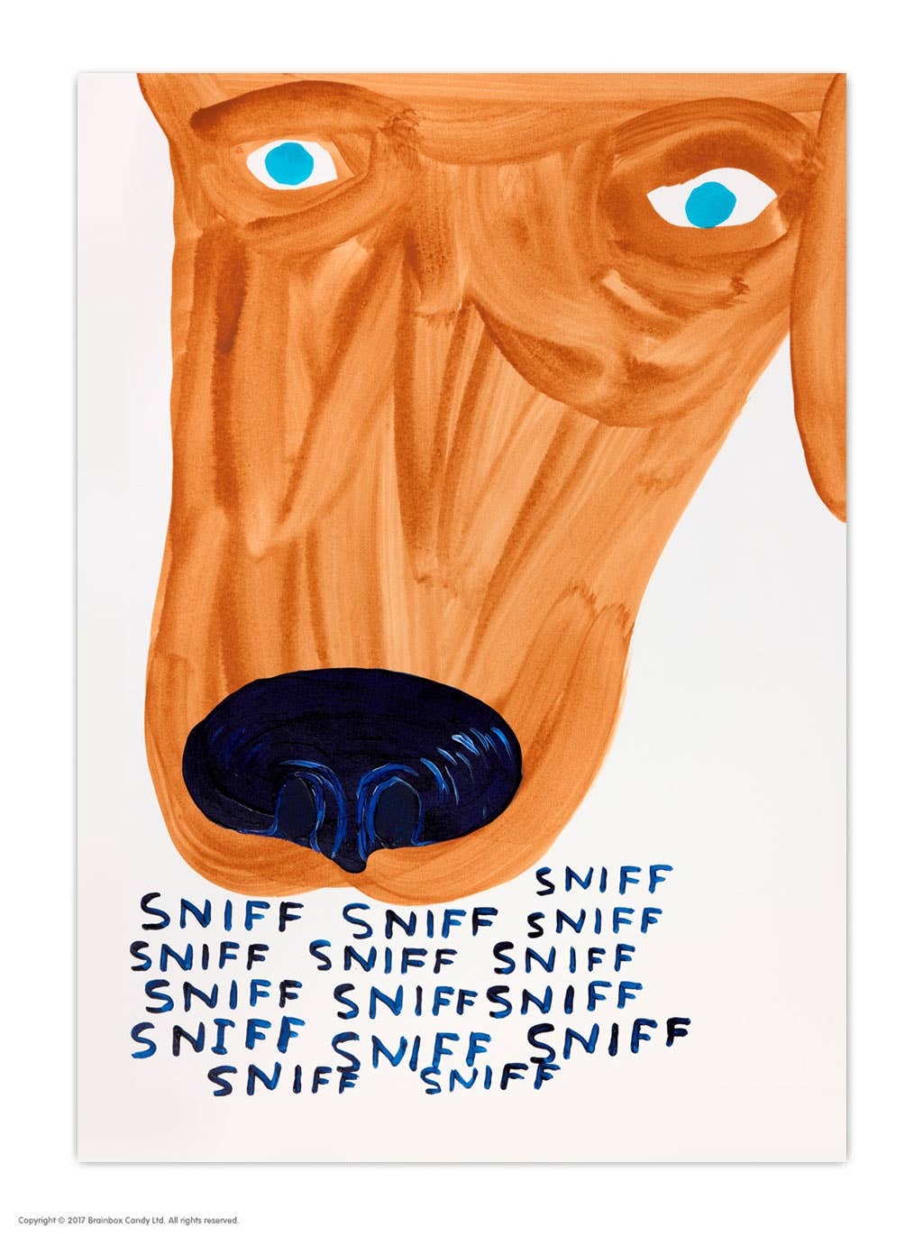 Sniff Sniff Sniff David Shrigley Dog Postcard by penny black