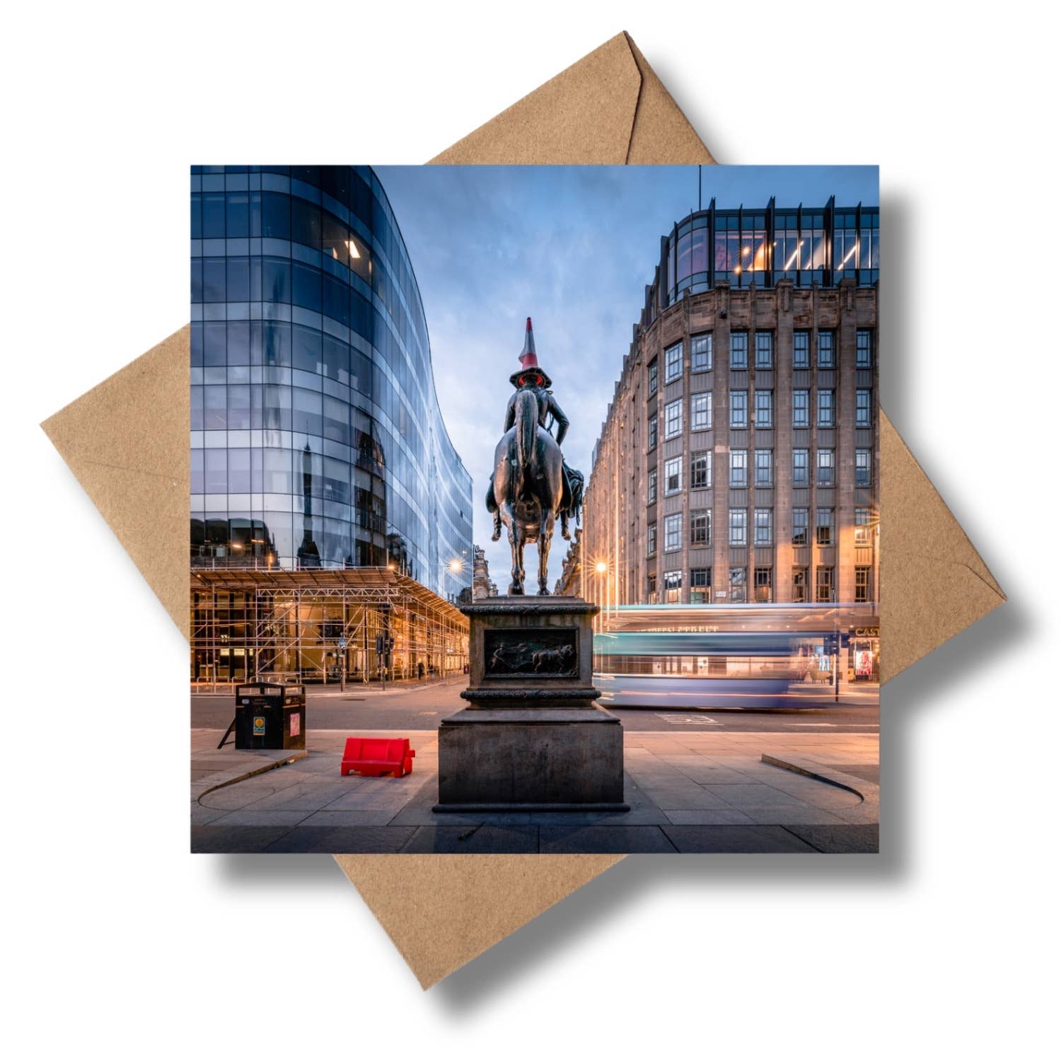 Duke of Wellington Statue Glasgow Photographic Card by penny black