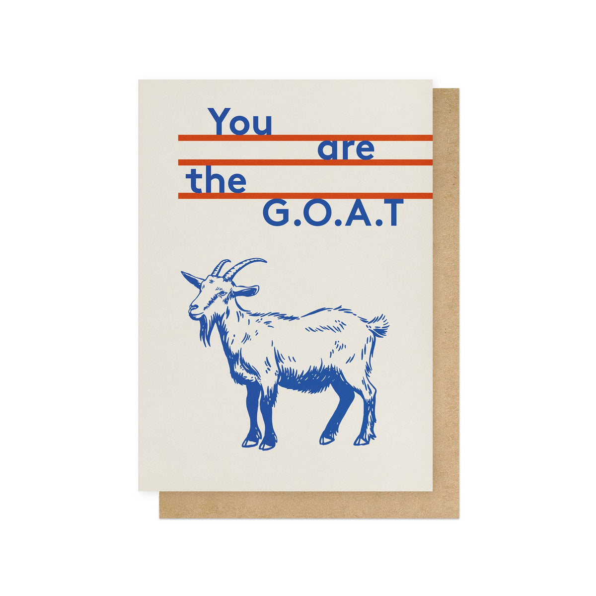 You Are The G.O.A.T. Funny Card by penny black