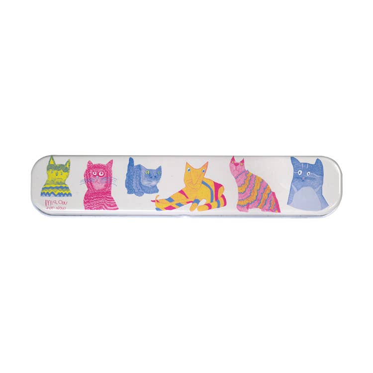 Arthouse Unlimited Miaow For Now Pen Gift Tin By Penny Black