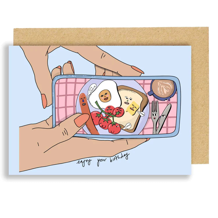 Brunch Selfie Birthday Card