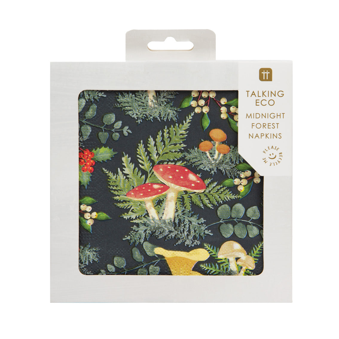 Midnight Forest Toadstool Eco-Friendly Napkins 20 Pk