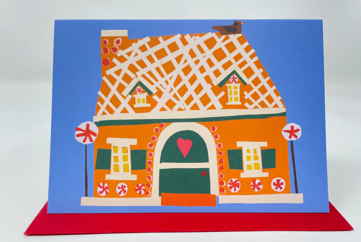 Jolly Gingerbread House Christmas Card by crafting together at penny black