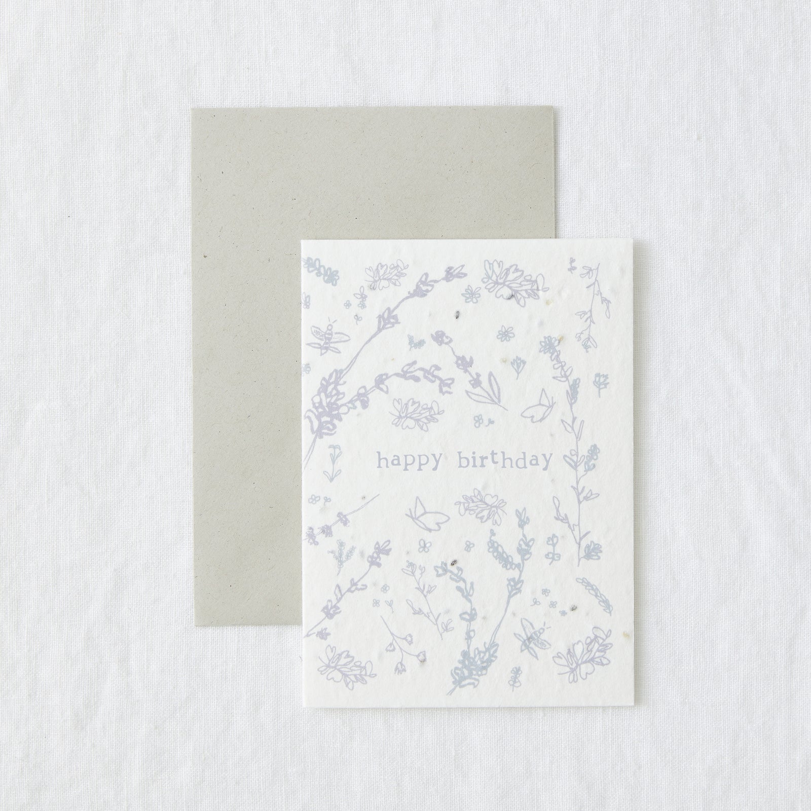 Happy Birthday Wildflower Seeded Card by penny black