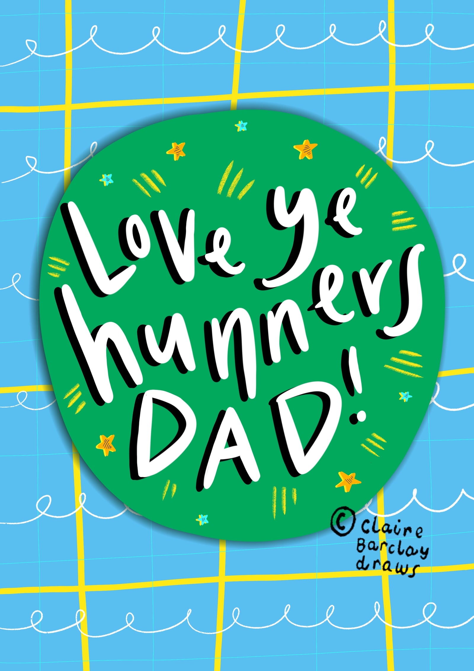 Love Ye Hunners Scottish Father's Day Card from penny black