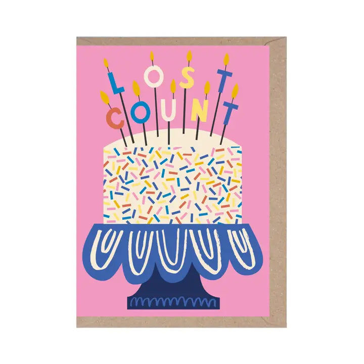 Lost Count Candles Funny Birthday Card by penny black