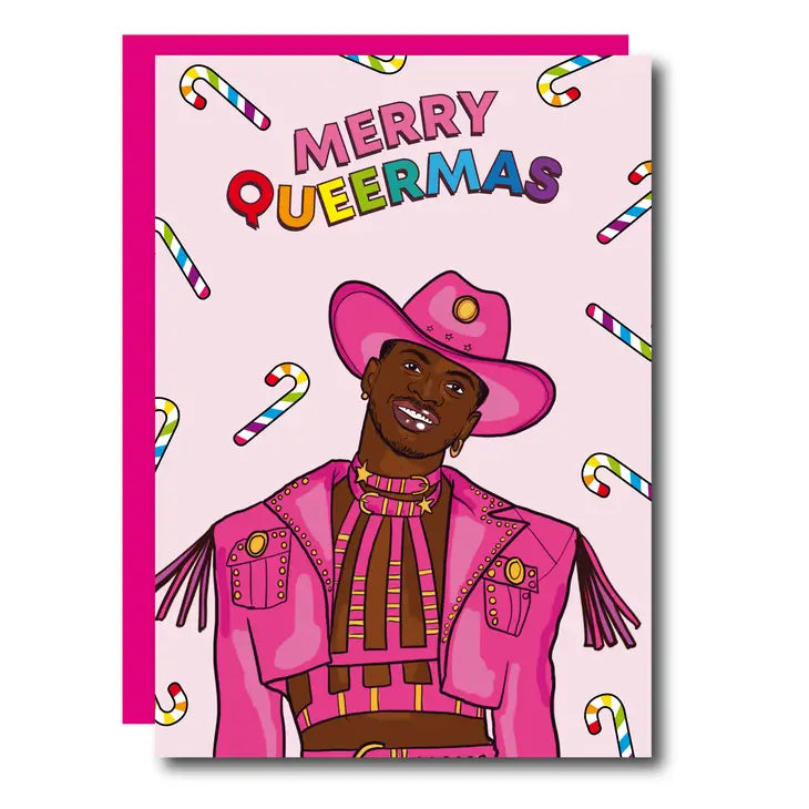 Merry Queermas Cowboy Christmas Card by penny black