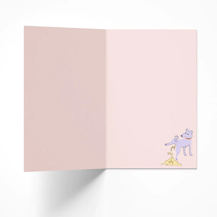 Yay New Dog Funny Card