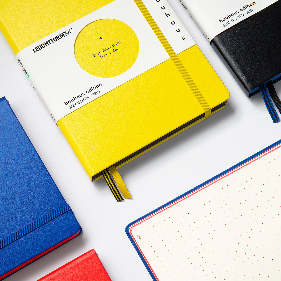 LEUCHTTURM1917 Notebook A5 Medium Hardcover Notebook Bauhaus Edition By Penny Black