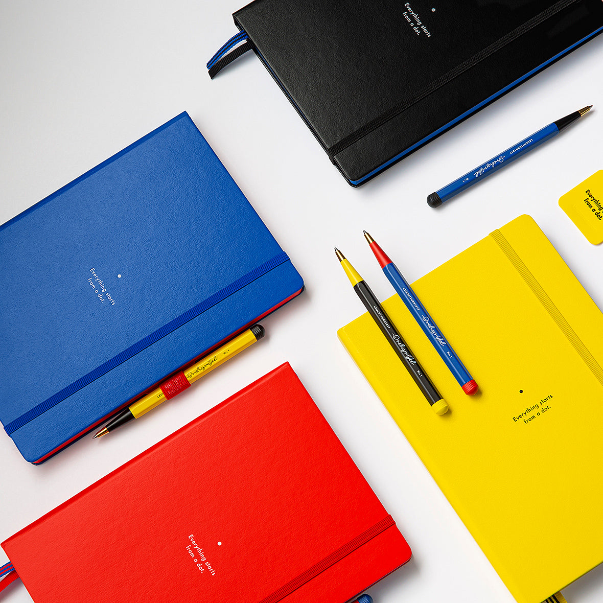 LEUCHTTURM1917 Notebook A5 Medium Hardcover Notebook Bauhaus Edition By Penny Black