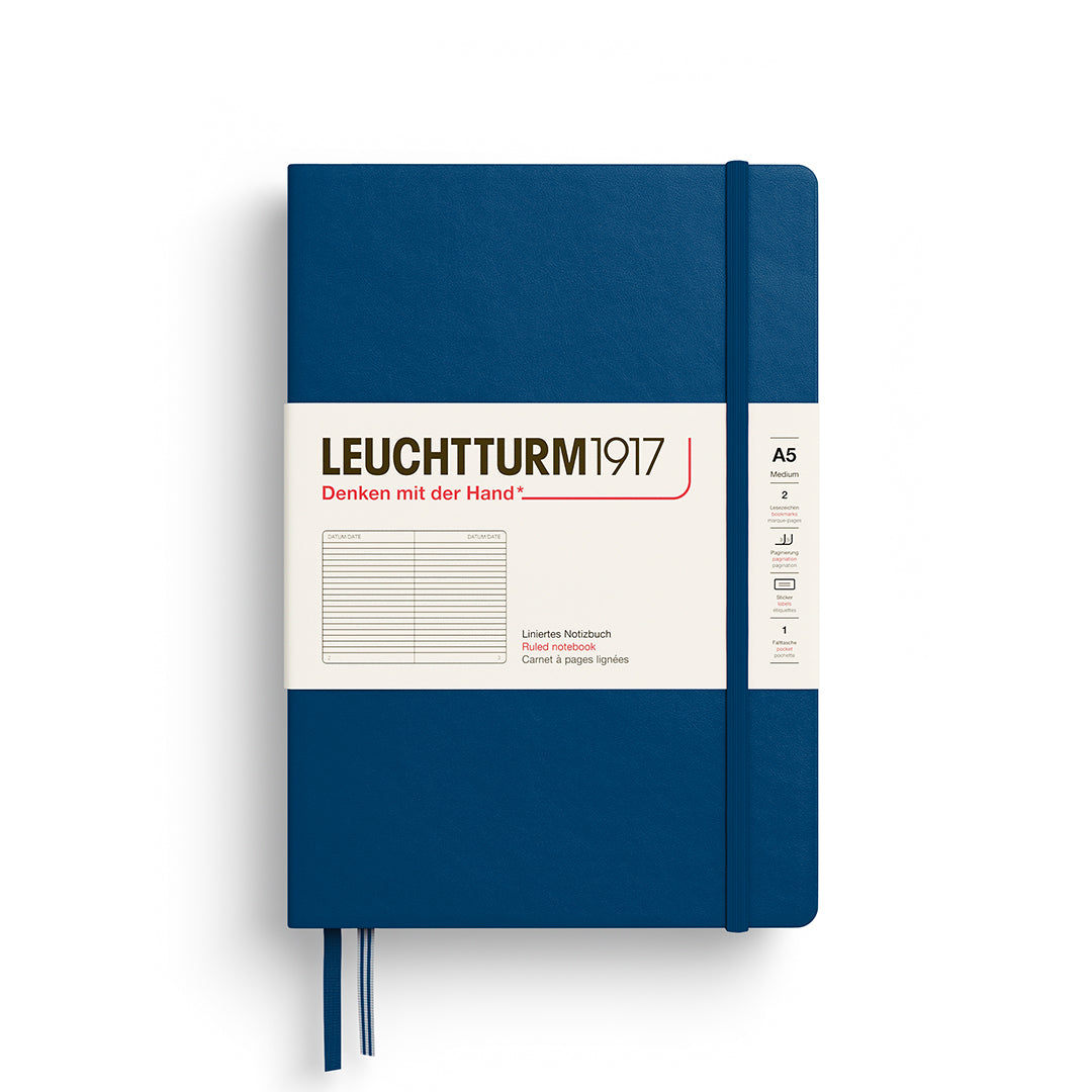 LEUCHTTURM1917 Notebook A5 Medium Hardcover By Penny Black
