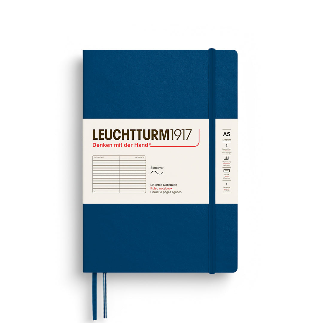 LEUCHTTURM1917 Notebook A5 Medium Softcover By Penny Black