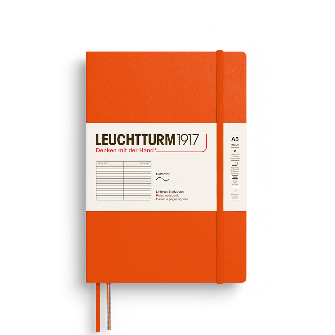 LEUCHTTURM1917 Notebook A5 Medium Softcover By Penny Black