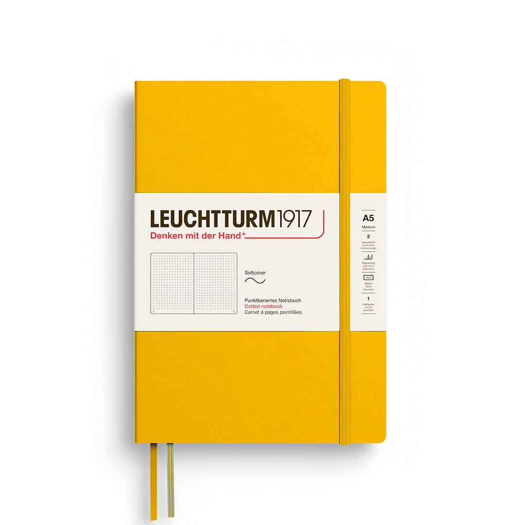 LEUCHTTURM1917 Notebook A5 Medium Softcover By Penny Black