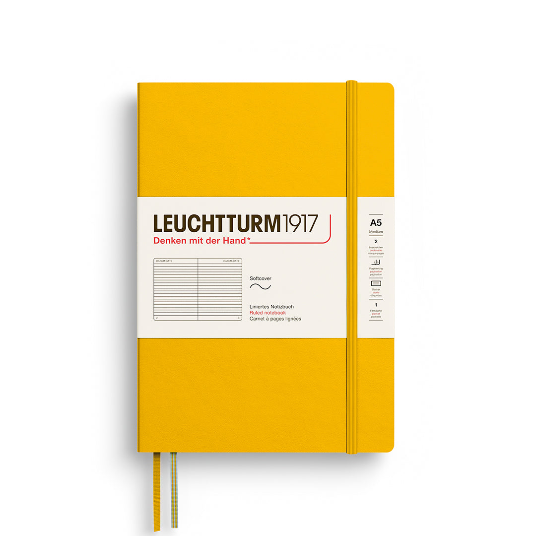 LEUCHTTURM1917 Notebook A5 Medium Softcover By Penny Black