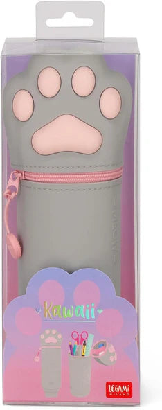 Kawaii Cat Paw High Five 2-in-1 Pencil Case and Pen Holder By Penny Black