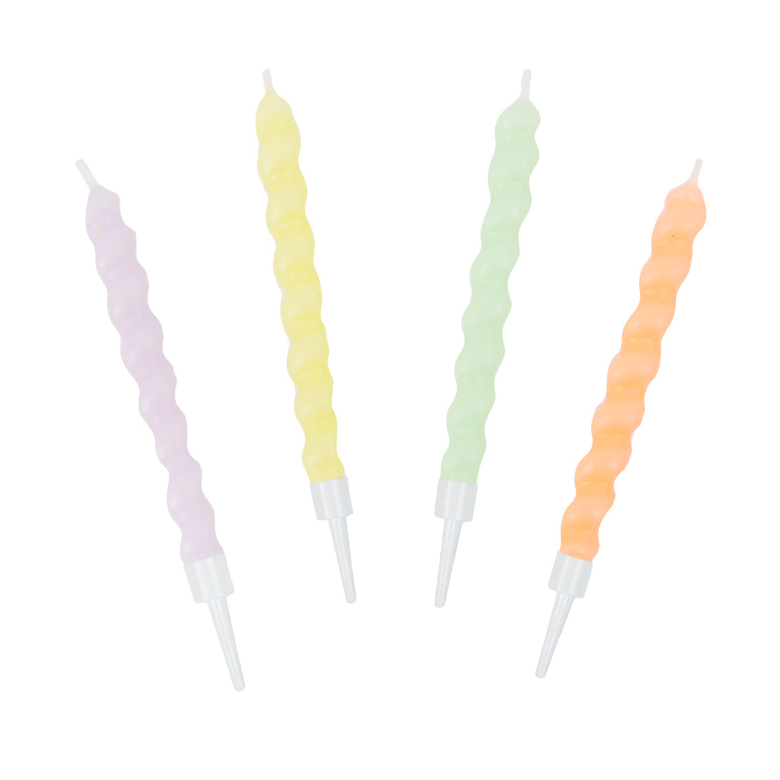 Pastel Twirl Birthday Candles 8 Pk from penny black