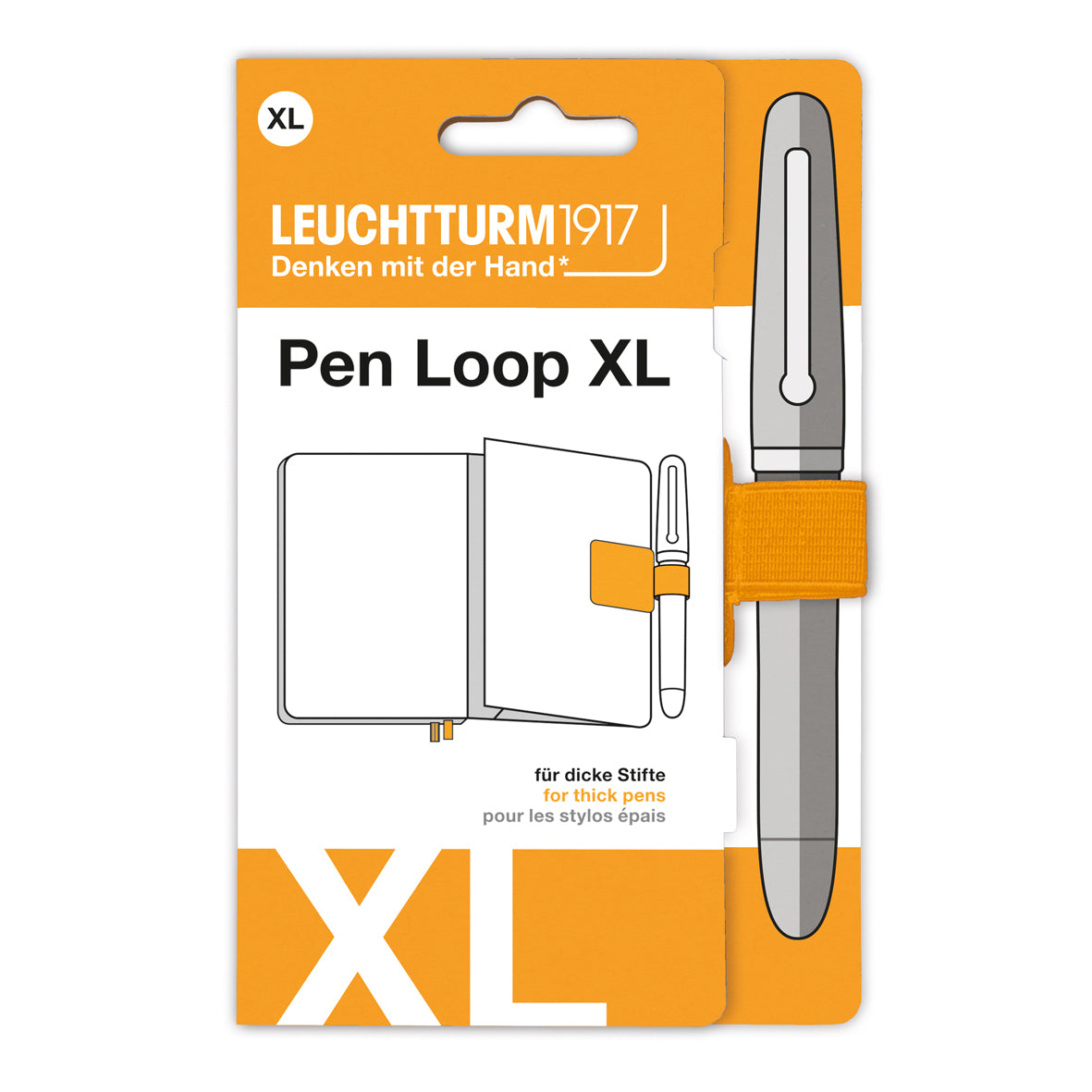 LEUCHTTURM1917 Pen Loop XL For Thick Pens | Penny Black | Joyful Stationery Every Day