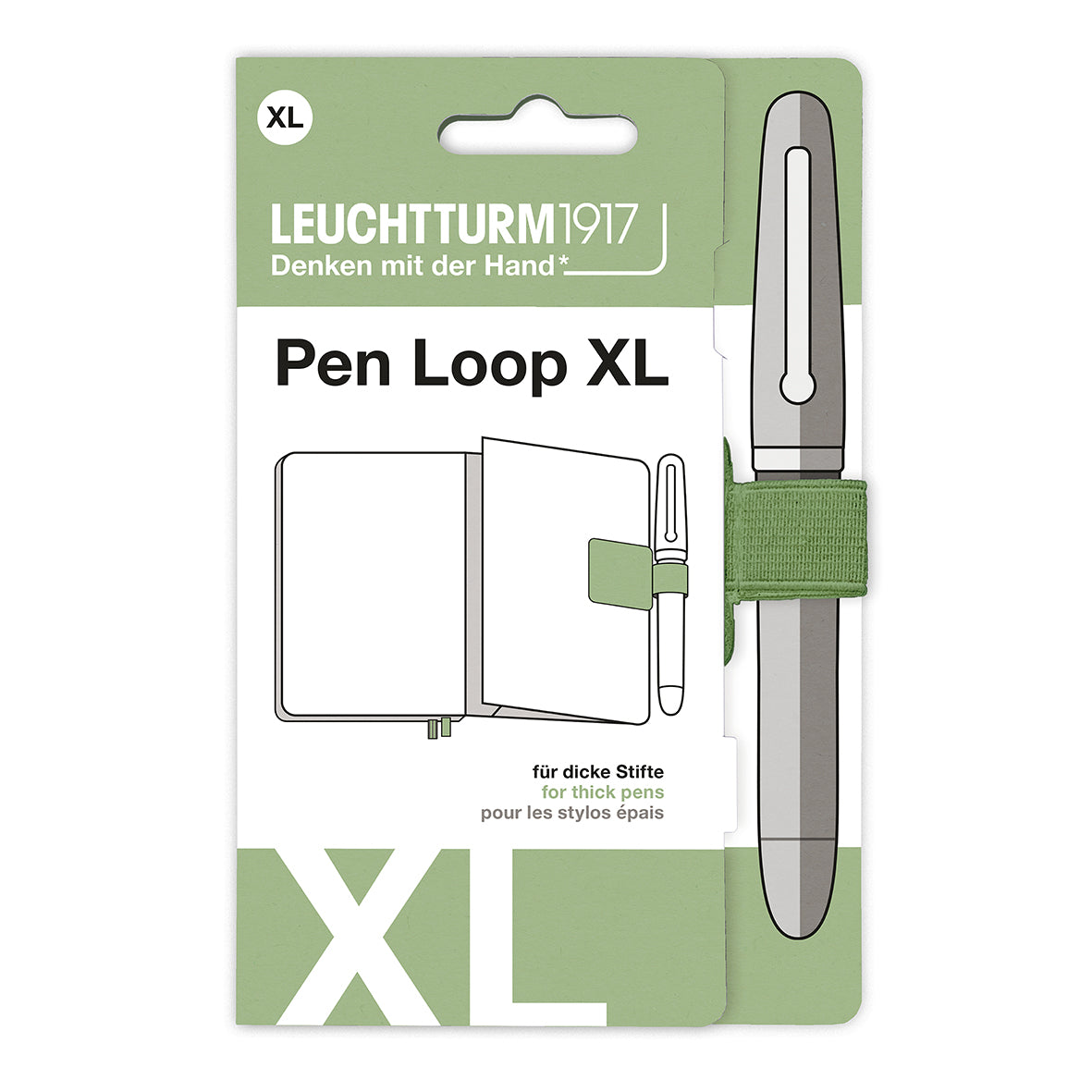 LEUCHTTURM1917 Pen Loop XL For Thick Pens | Penny Black | Joyful Stationery Every Day
