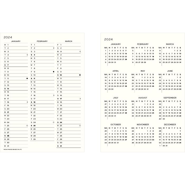 Leuchtturm1917 Kalender 2024 Daily Planner Hardcover A4+ Black