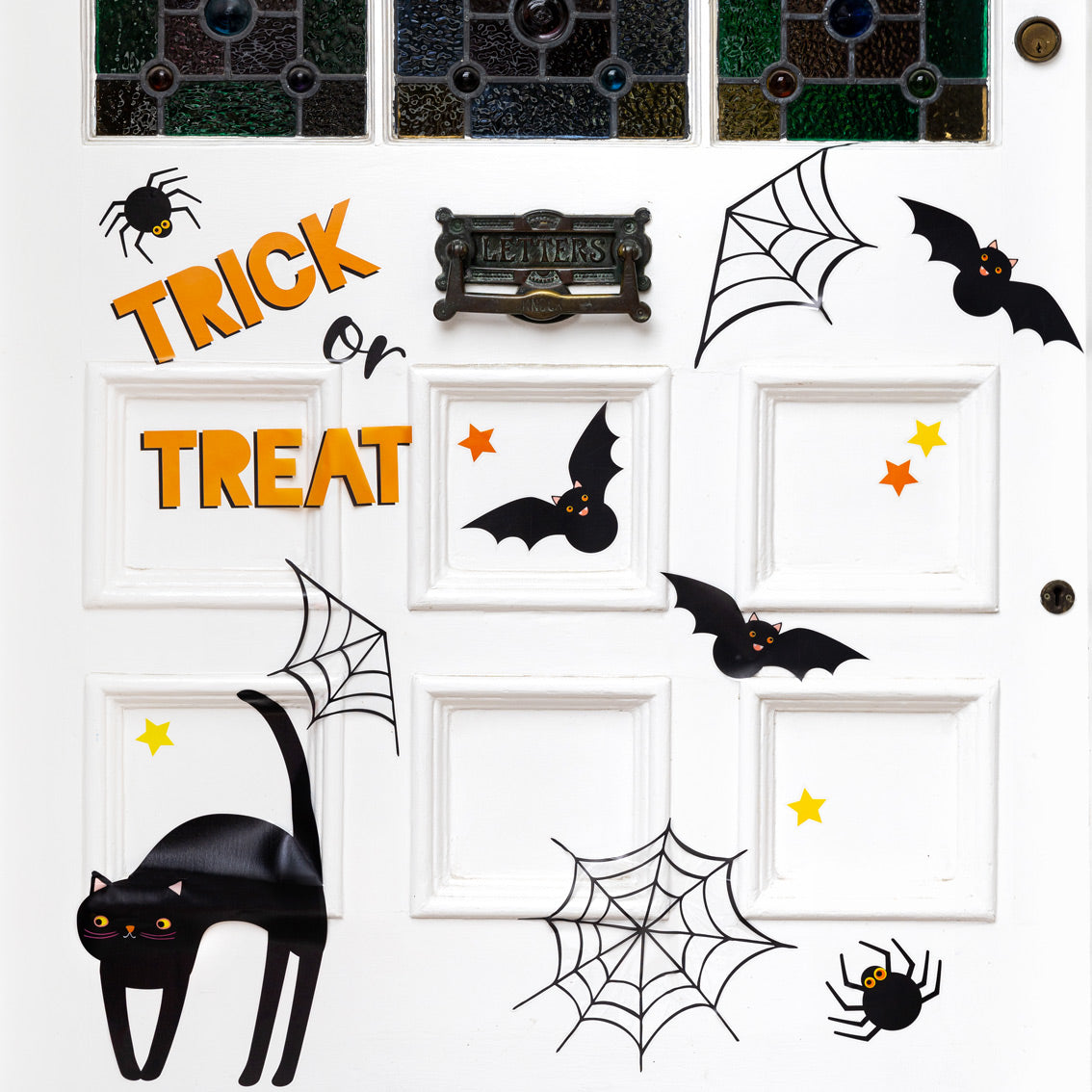Spooky Halloween Door Sticker Decorations by penny black