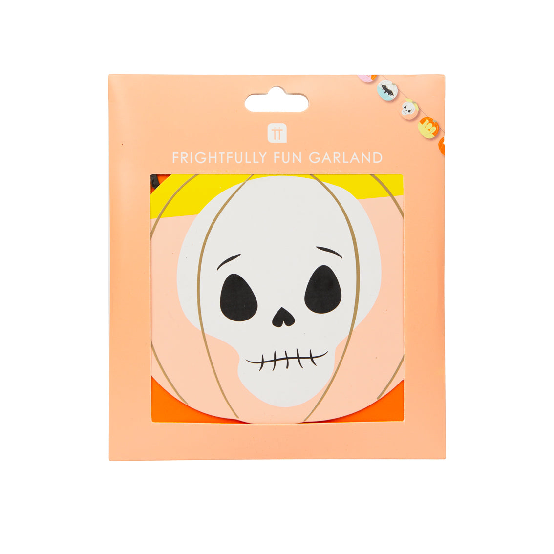 Colourful Halloween Card Garland 3m in packaging by penny black