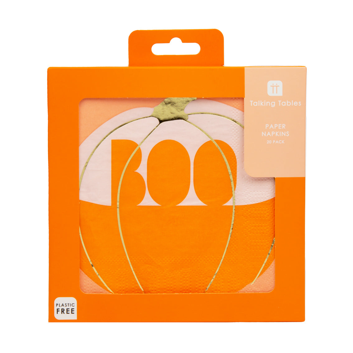Halloween Pumpkin Paper Napkins 20pk in packaging by penny black