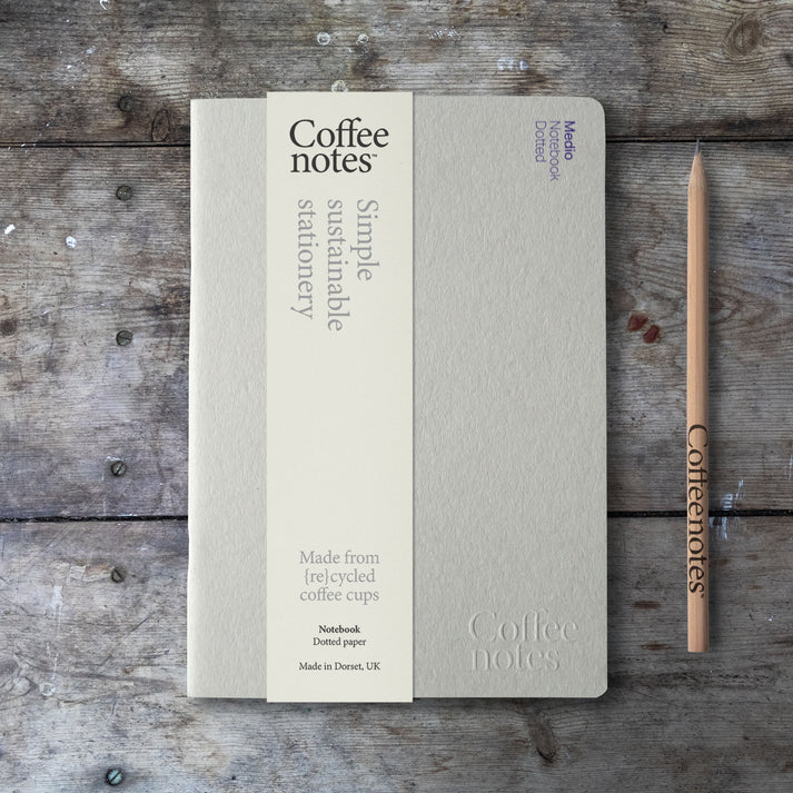 Coffeenotes Sustainable Recycled A5 Medio Notebook By Penny Black