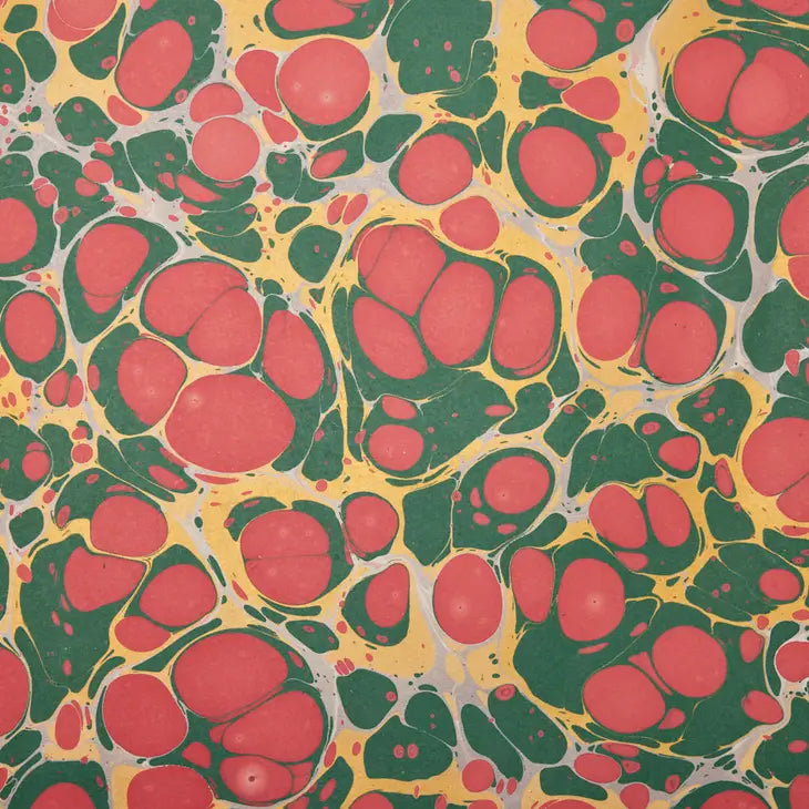 Stone Festive Hand Marbled Christmas Wrapping Paper Sheet from penny black