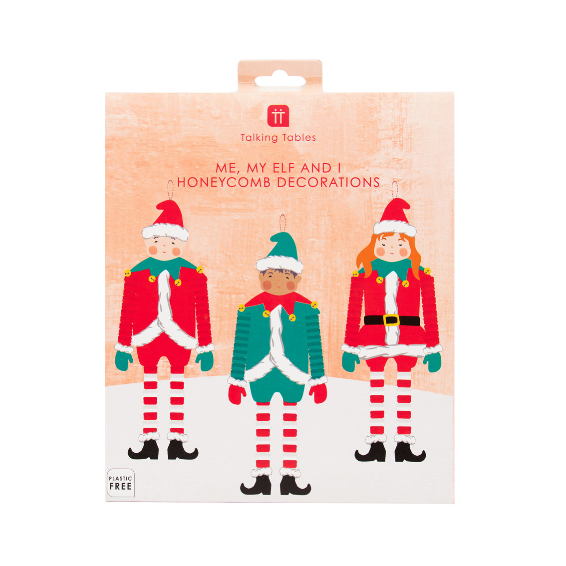 Santa&#39;s Elves Hanging Decorations - 3 Pack by penny black